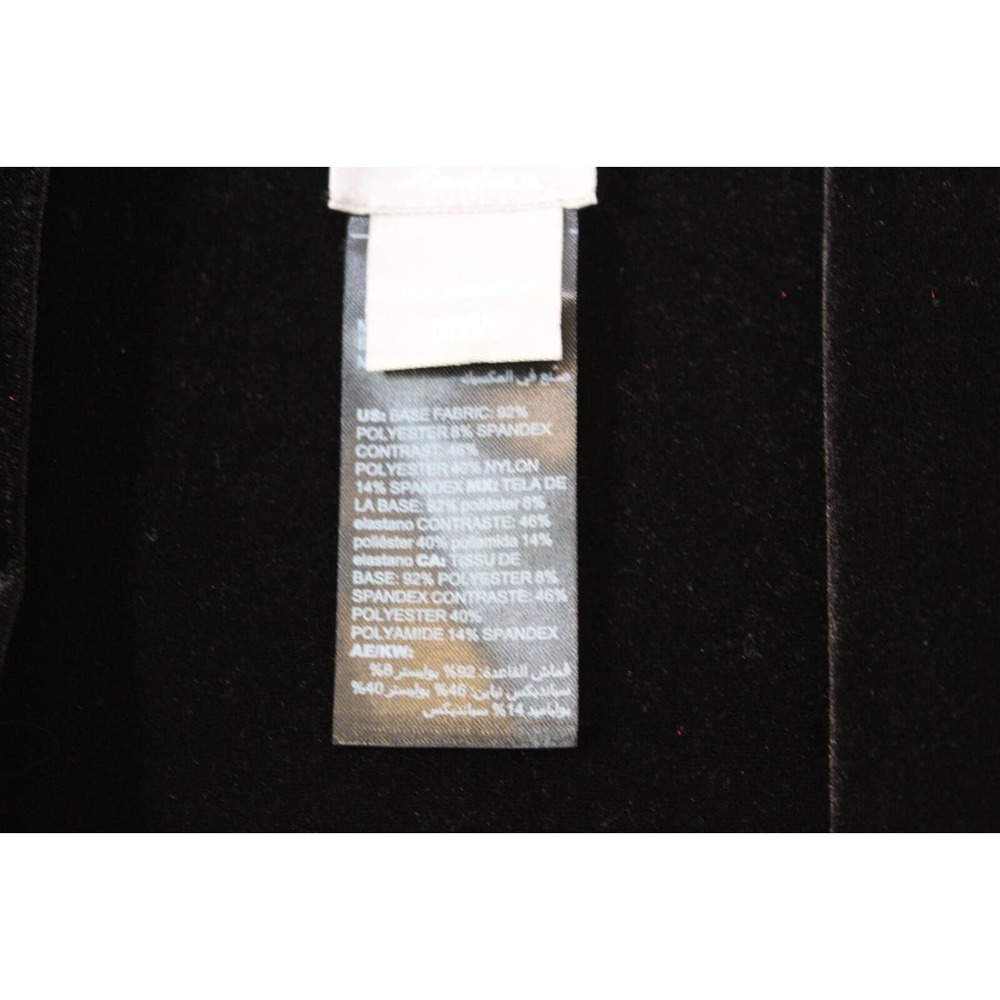 Chico's Travelers Collection Reversible Black To Red Velvet Jacket 1 8/10 H13887 - Picture 7 of 12